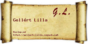 Gellért Lilla névjegykártya