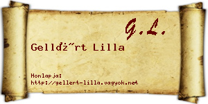 Gellért Lilla névjegykártya